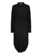 Srfreedom Midi Shirt Dress Black Soft Rebels