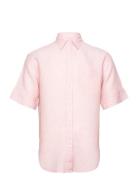 D2. Rel Ss Linen Chambray Shirt Pink GANT