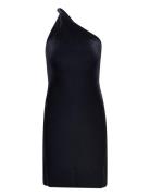 Asymmetric Velvet Dress Black Filippa K