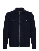 Brayden Zip Shirt Outerwear Navy Morris