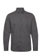 Slhslimowen-Brushed Shirt Ls Noos Grey Selected Homme