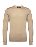 Gmd Merino Silk Crew Beige Hackett London