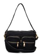 Celina Bag Real Suede W. Gold Black Noella