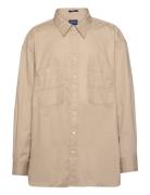 Os Solid Poplin Shirt Beige GANT