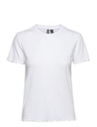 Pcnicca Ss O-Neck Top Noos White Pieces