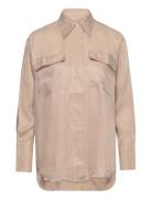 Relaxed Flap Pocket Shirt Beige GANT