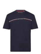 Printed Crewneck T-Shirt Navy Tom Tailor