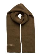 Ribbed Scarf Green Lyle & Scott
