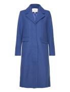 Yaslima Ls Wool Mix Coat S. Noos Blue YAS