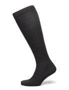 Wool/Cotton Knee Socks Black Mp Denmark
