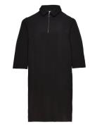 Carkeziah 3/4 Zipper Dress Wvn Black ONLY Carmakoma
