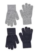 2-Pack Gloves - W. Lurex Patterned Melton