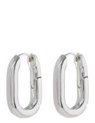 Xl Chain Link Hoops-Silver Silver LUV AJ