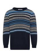 Jacquard Knit Cotton Crew Knit - Go Patterned Knowledge Cotton Apparel