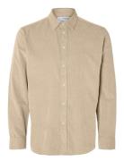 Slhregowen-Cord Shirt Ls Noos Cream Selected Homme