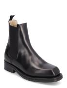 Slfsaga Leather Chelsea Boot Black Selected Femme