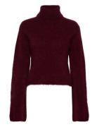 Mandagz Cropped Pullover Burgundy Gestuz