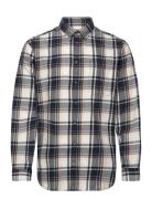 Slhslim-Dan Flannel Shirt Ls O Navy Selected Homme