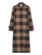 Slfevana Long Wool Coat Brown Selected Femme