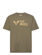 Fm Logo Organic Tee Khaki Fat Moose
