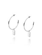 Power Earrings Silver Silver Mockberg