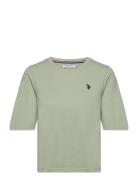 Uspa 3/4 Sl Tee Aurora Women Green U.S. Polo Assn.