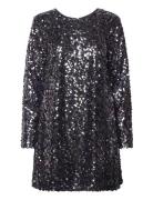 Sequin Dress Grey A-View