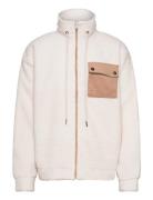 Dpcord Detail Teddy Jacket White Denim Project