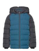 Ski Jacket - Quilt -Contrast Blue Color Kids