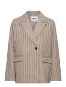 Onlhallie L/S Pinstripe Blazer Cc Tlr Grey ONLY