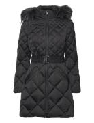 Olga Medium Real Down Jacket Black GUESS Jeans