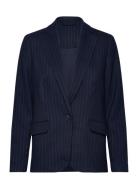 Pinstripe Blazer Navy Tom Tailor