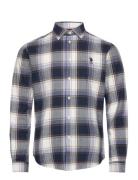 Gary Reg Flannel Uspa M Shirt Navy U.S. Polo Assn.