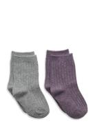 2 Knit Socks Pack Patterned Mango