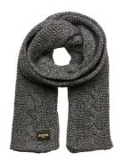 Cable Knit Scarf Grey Superdry