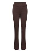 Trousers W/ Slit Brown Rosemunde