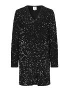 Shimmer Dress Black Second Female