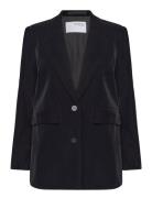 Slfrita-Velva Ls Blazer Black Selected Femme