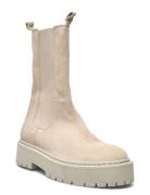 Biadeb Long Boot Suede Beige Bianco