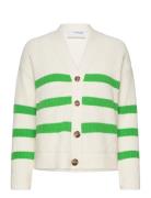 Slfbloomie Ls Knit V-Neck Cardigan Noos Cream Selected Femme