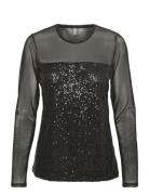 Cumelida Sequin T-Shirt Black Culture