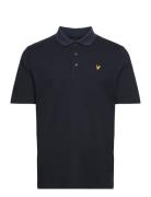 Tonal Texture Polo Navy Lyle & Scott