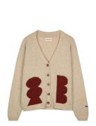 Geometric Shapes Long Cardigan Beige Bobo Choses