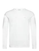 Stretch Slim Fit Ls T-Shirt White Calvin Klein