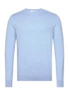 Slhberg Crew Neck Noos Blue Selected Homme