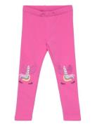 Leggings Unicorn Face Knee Det Pink Lindex