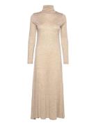 Wool-Blend Turtleneck Dress Beige Polo Ralph Lauren