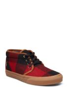 Keaton Buffalo Check Wool Chukka Red Polo Ralph Lauren