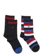 Th Kids Basic Stripe Sock 2P Patterned Tommy Hilfiger