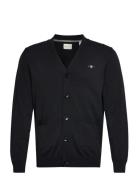 Classic Cotton V-Cardigan Black GANT